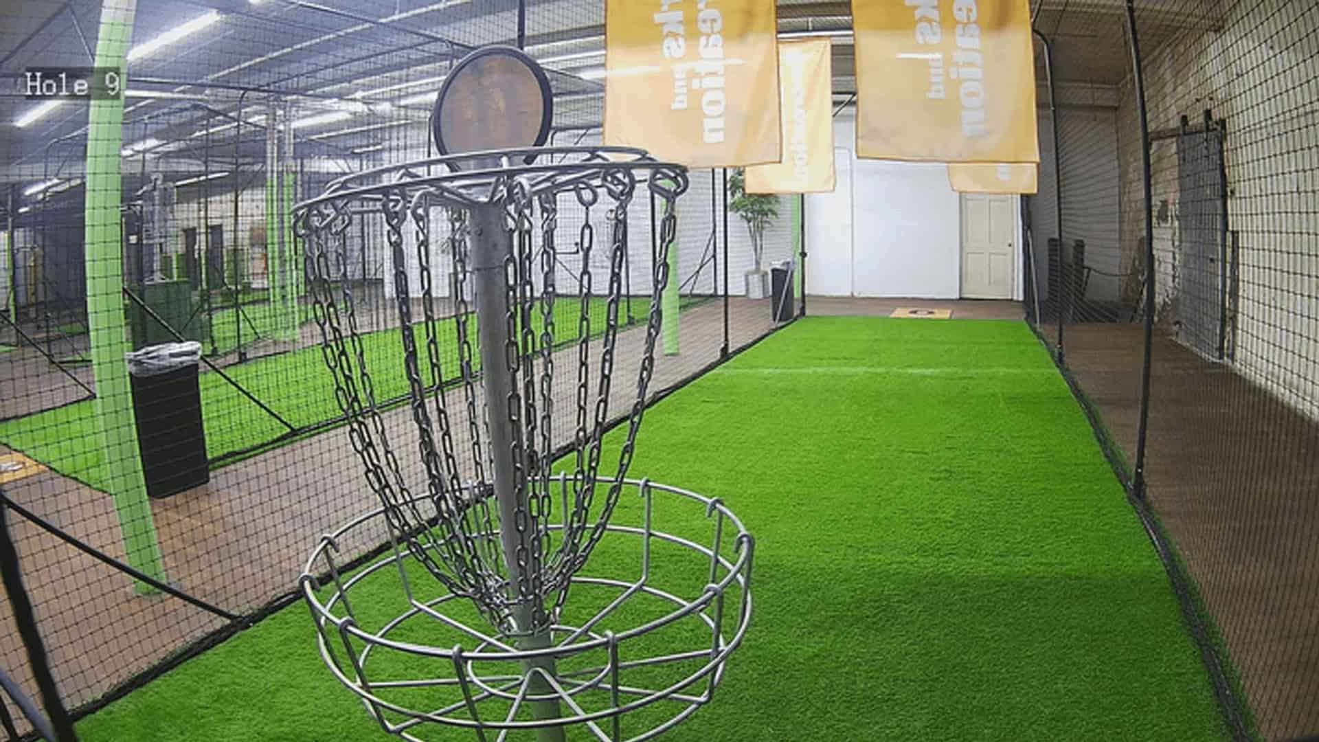 Indoor Disc Golf Course by Perks and Re-Creation